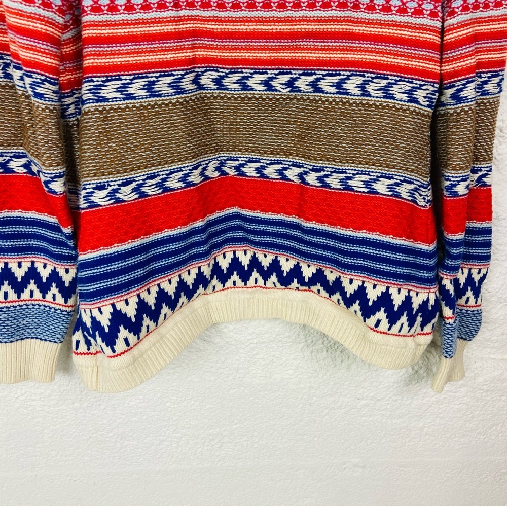 Copper Key Multicolor Patterned knit western open… - image 9